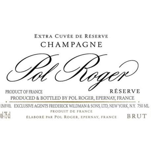 Sparkling POL ROGER BRUT RESERVE CHAMPAGNE NV Sparkling POL ROGER BRUT RESERVE CHAMPAGNE NV