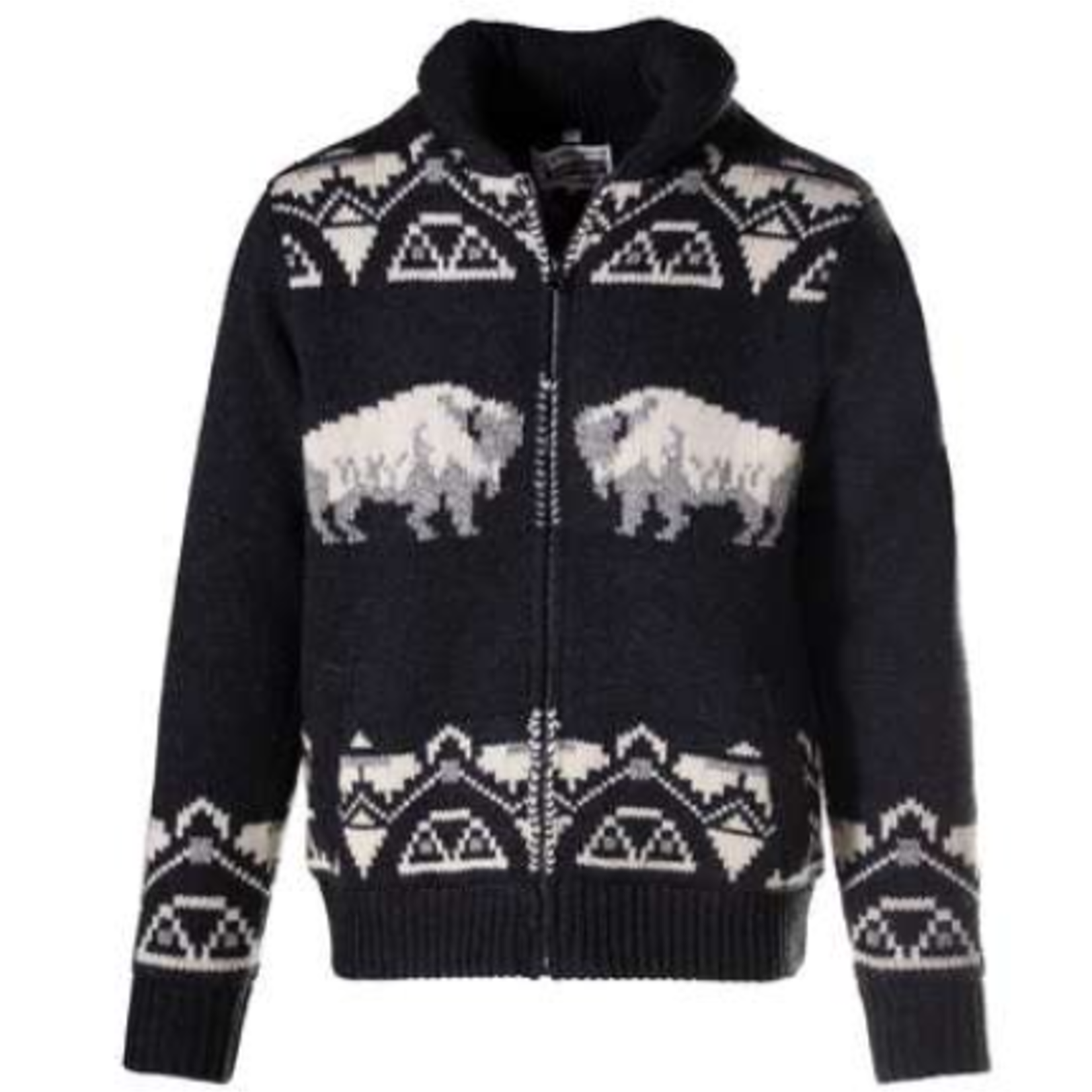 Schott Schott Wool Blend Buffalo Sweater Jacket
