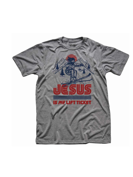 Solid Threads Solid Threads Jesus is My Lift Ticket T-shirt