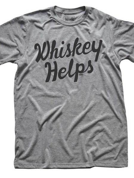 Solid Threads Whiskey Helps T-shirt