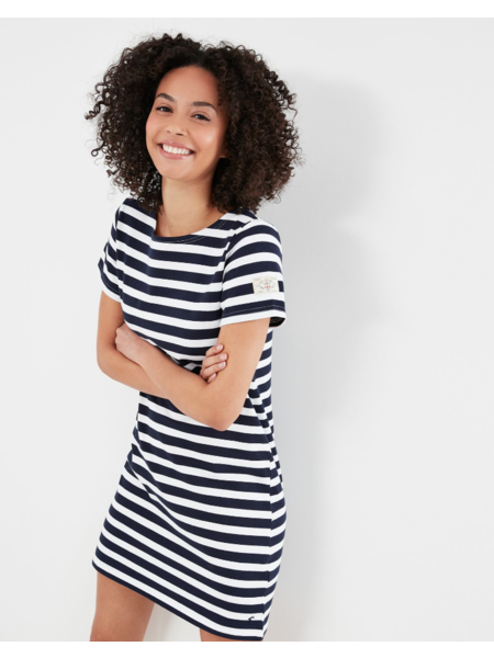 Joules Riviera Printed Short Sleeve Jersey Dress