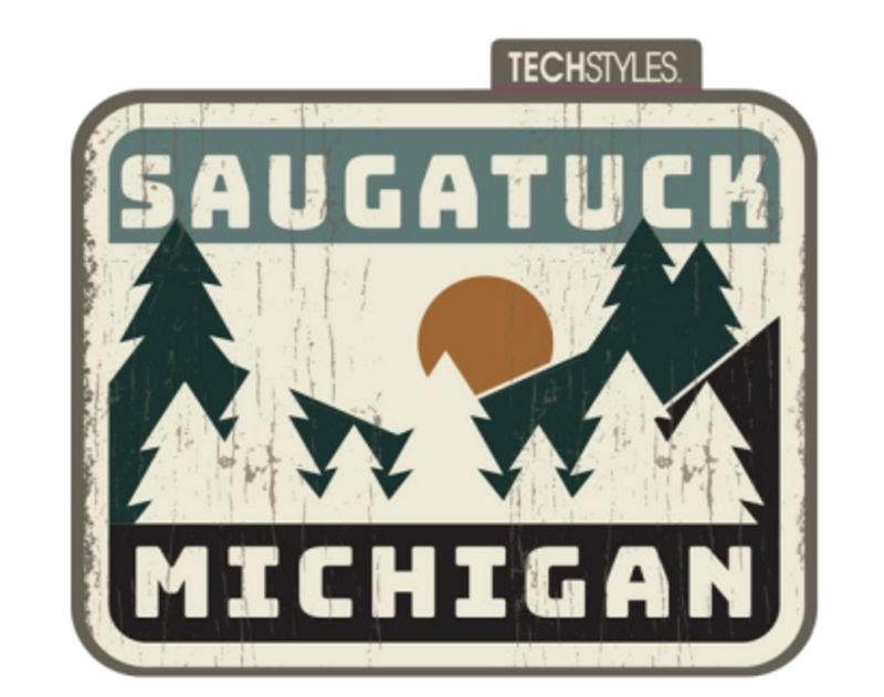 TechStyles TechStyles Saugatuck MI Tree Landscape Sticker