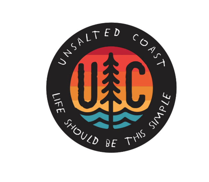 Unsalted Coast Life is Simple Sticker
