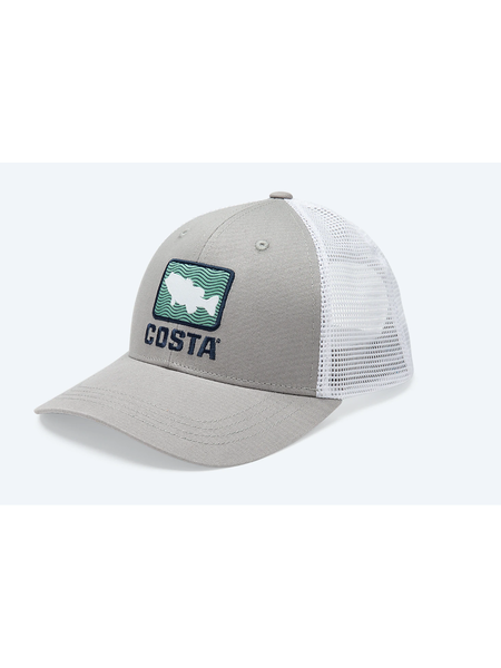 Costa Costa Bass Waves Trucker-Gray-O/S