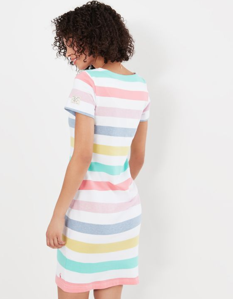 Joules Riviera Printed Short Sleeve Jersey Dress