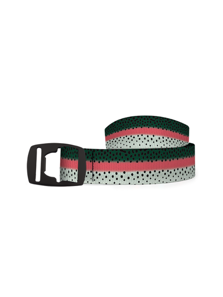 Croakies Artisan 1 Belt w/ Bottle Opener Buckle, Fins, Fur And Feathers Collection