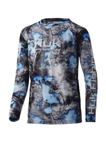 Huk Youth Mossy Oak Pursuit Fracture l/s