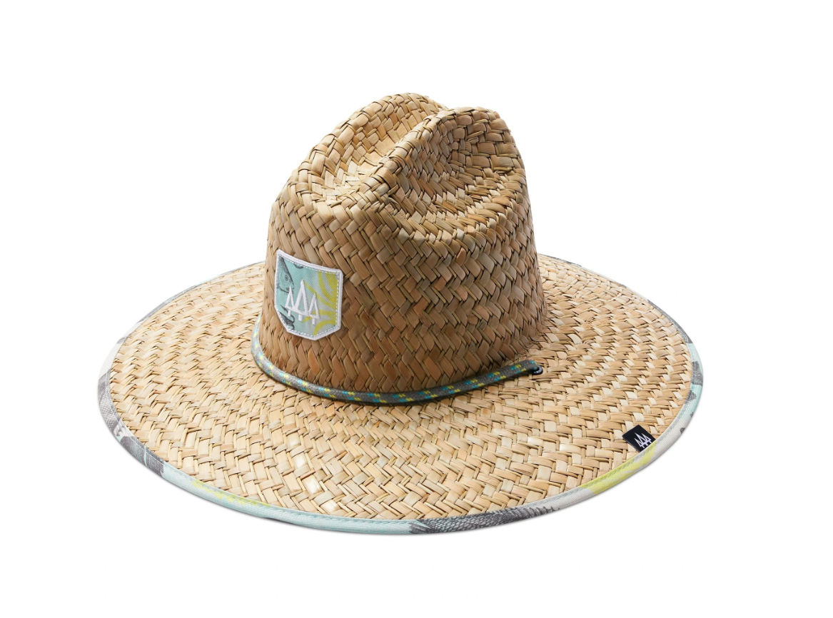 Hemlock Hat Co. Skipper Straw Hat, Fish 