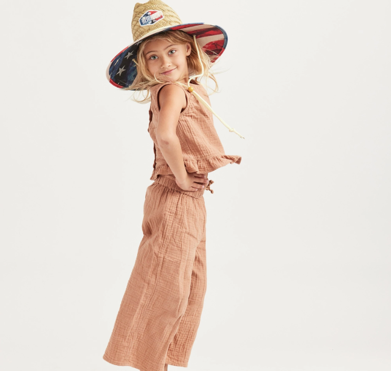 Kids Straw Hat, USA - Landsharks