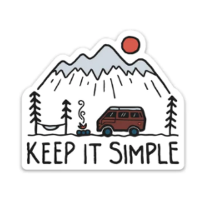 Keep Nature Wild Keep It Simple Sticker