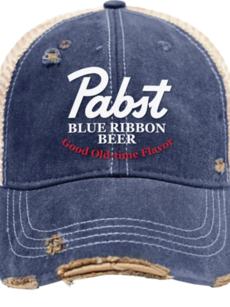 Wildcat Retro Brand Pabst Blue Ribbon Snap Back Trucker Cap-O/S