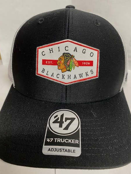 47 Brand Chicago Blackhawks Black Convoy Trucker