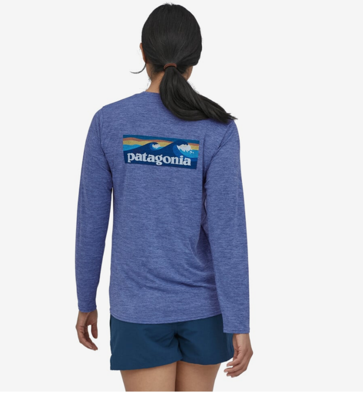 Patagonia Women's L/S Cap Cool Daily Graphic Shirt - Waters