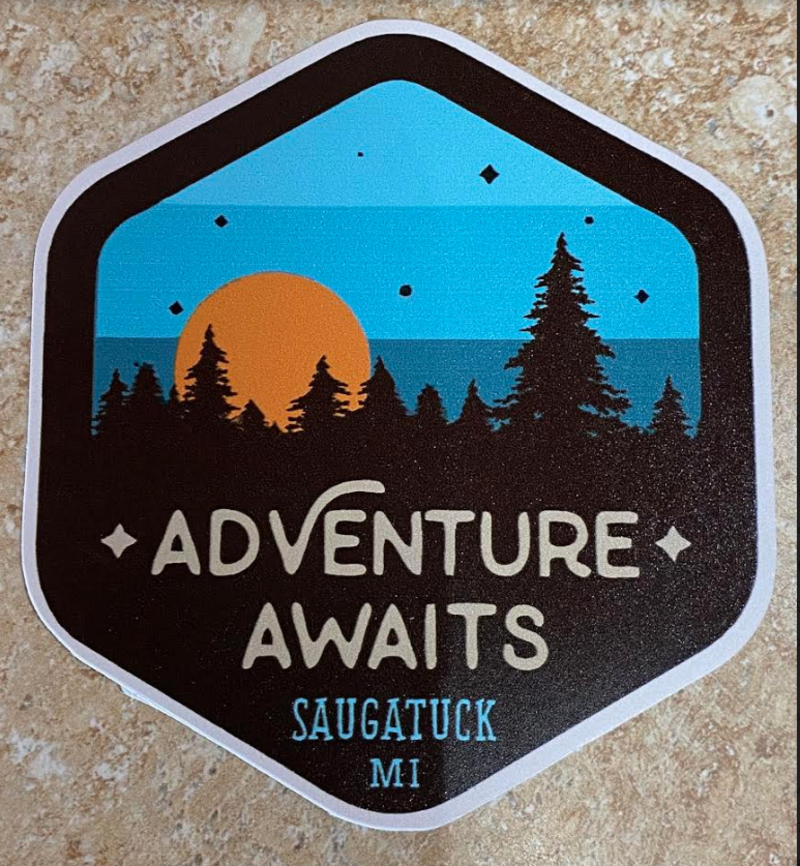 Bumwraps Saugatuck Adventure Awaits Sticker