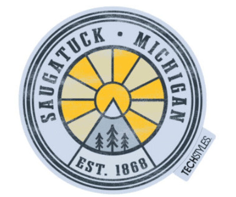 TechStyles Saugatuck Sunburst Circle Sticker