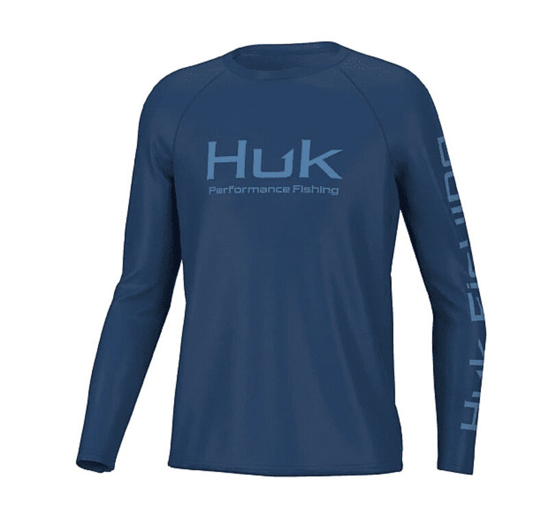 Huk Youth Pursuit Solid Long-Sleeve Tee