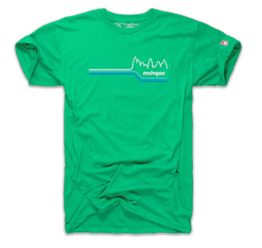 The Mitten State Michigan Lakeside Tee