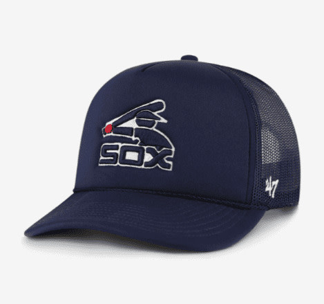 Mens 47 WhiteNavy Chicago White Sox Cooperstown India