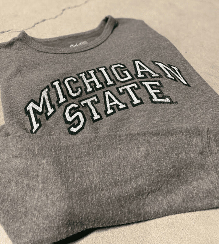 Wildcat Retro Brand Women's MSU Long-Sleeve Crewneck