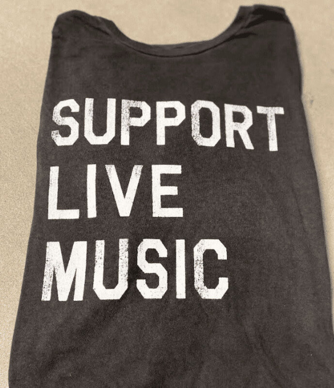 Wildcat Retro Brand "Support Live Music" Tee