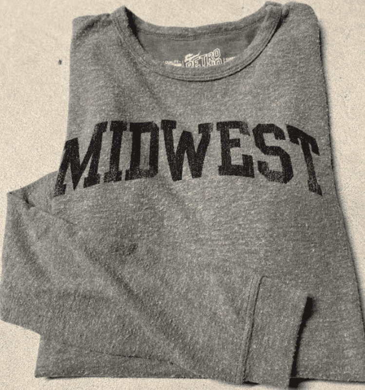 Wildcat Retro Brand Women's Midwest Long-Sleeve Crewneck