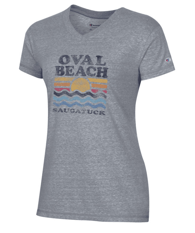 Champion Women's Oval Beach V-Neck Tee