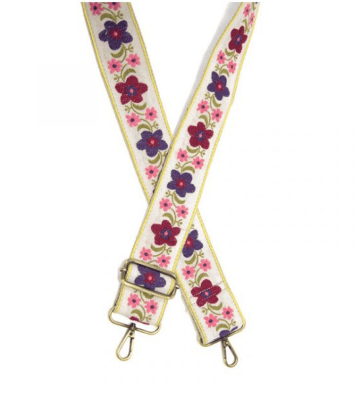 Joy Susan 2" Embroidered Guitar Strap