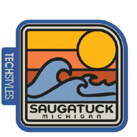 TechStyles Saugatuck Waves Sticker - 2"