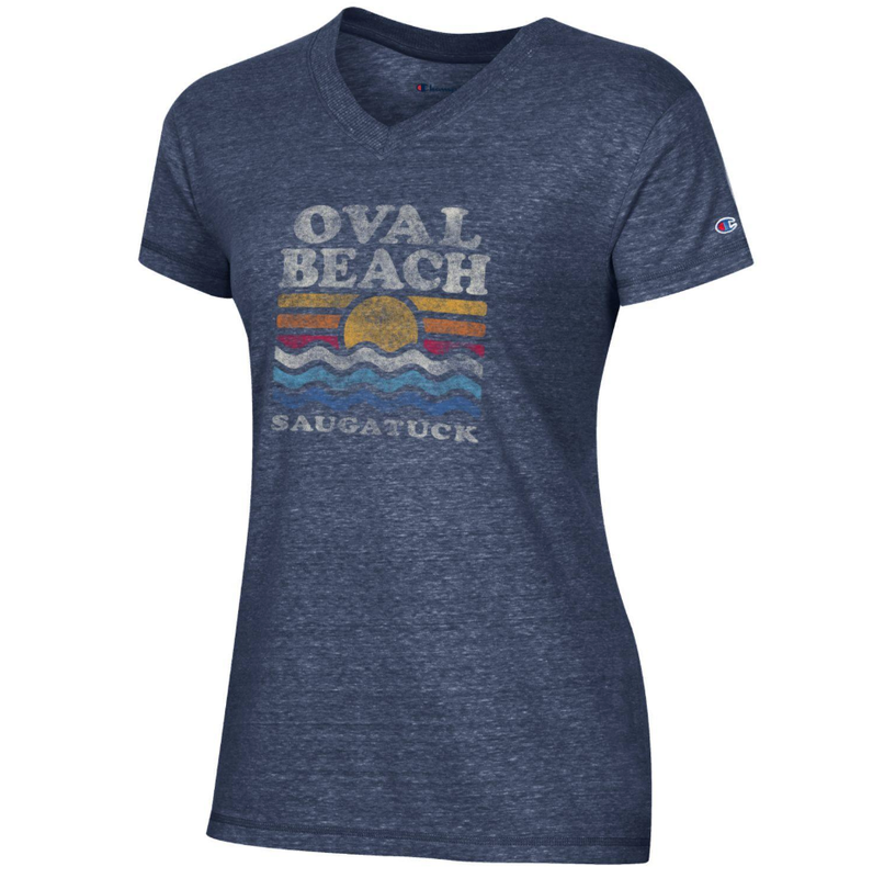 Champion Women's Oval Beach V-Neck Tee