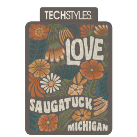 TechStyles Love Saugatuck, MI Sticker - 2"