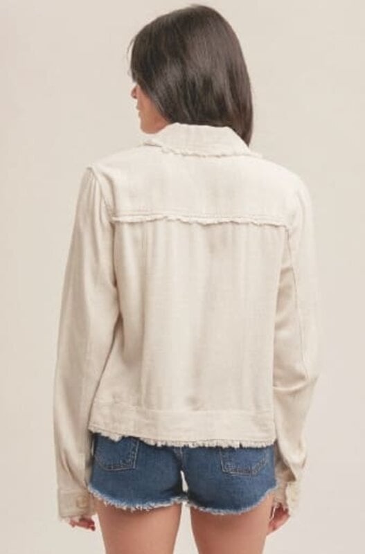 Linen Frayed Edge Jacket – Grace & Joy Clothing Co.