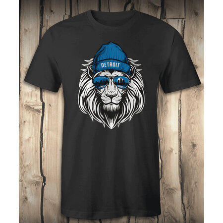 The Michigan Outfitter Men's Detroit Lion Head Tee