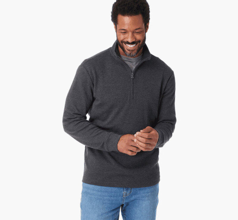 Fair Harbor Men's The Larchmont Seawool Quarter Zip