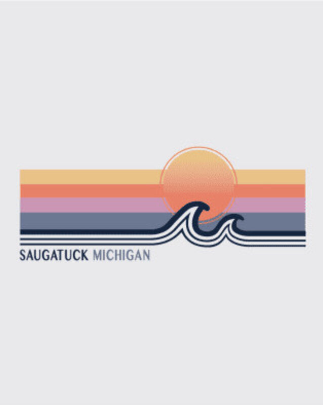 MV Sport Women's Saugatuck Waves & Sunset Cropped Crew