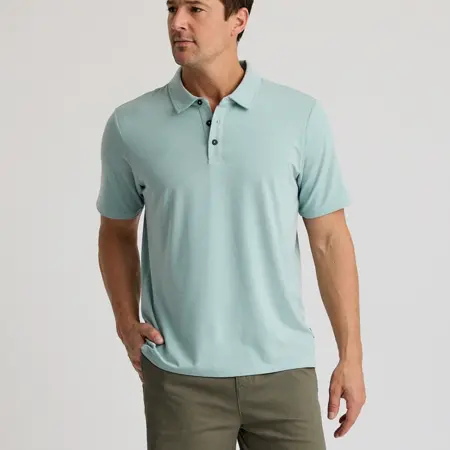 FreeFly Men's Bamboo Slub Polo II