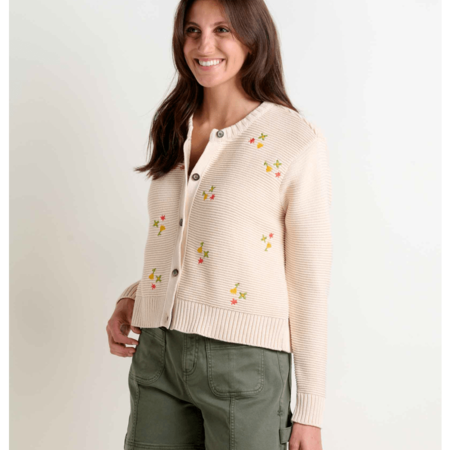 Toad & Co W's Bianca Crew Cardigan Embroidered
