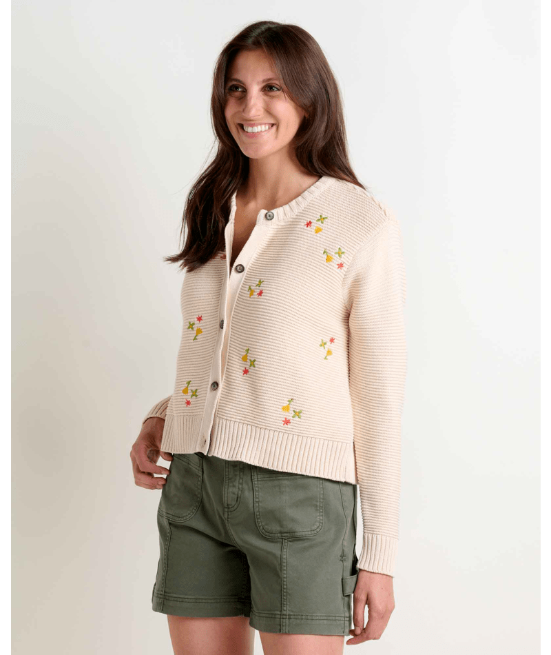 Toad & Co W's Bianca Crew Cardigan Embroidered
