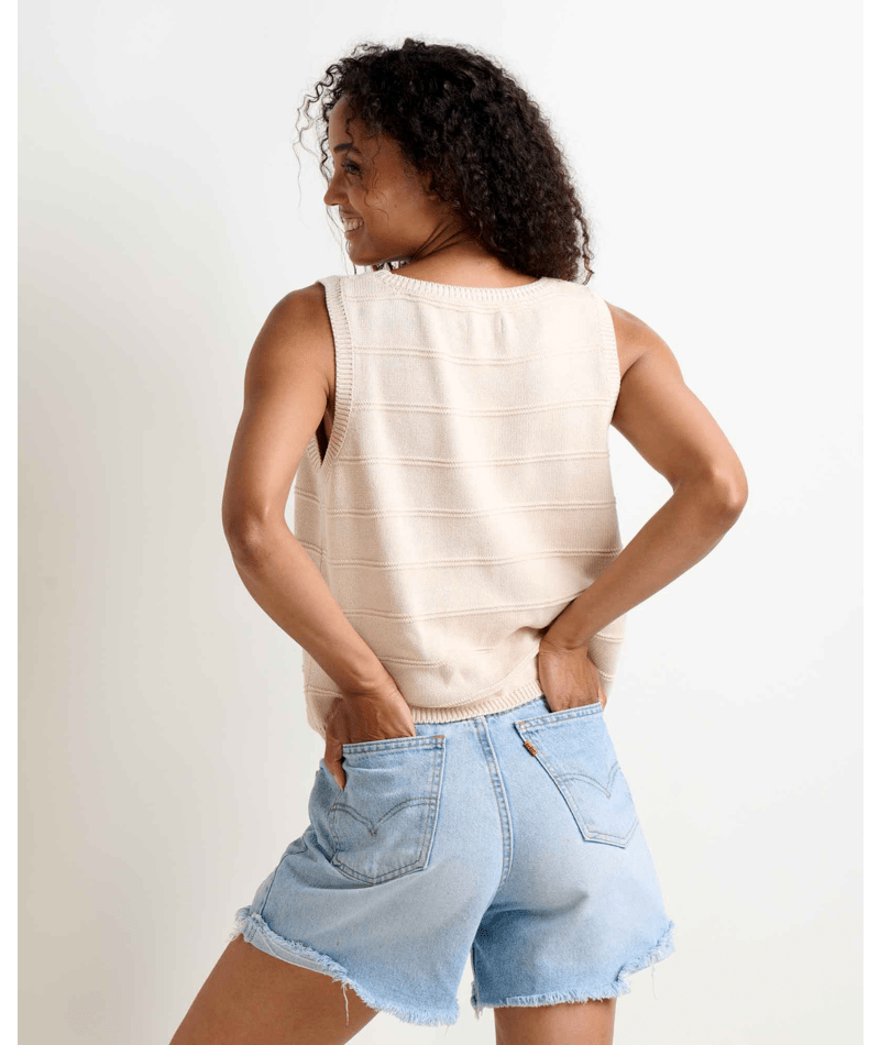 Toad & Co Bianca Crew Tank Embroidered