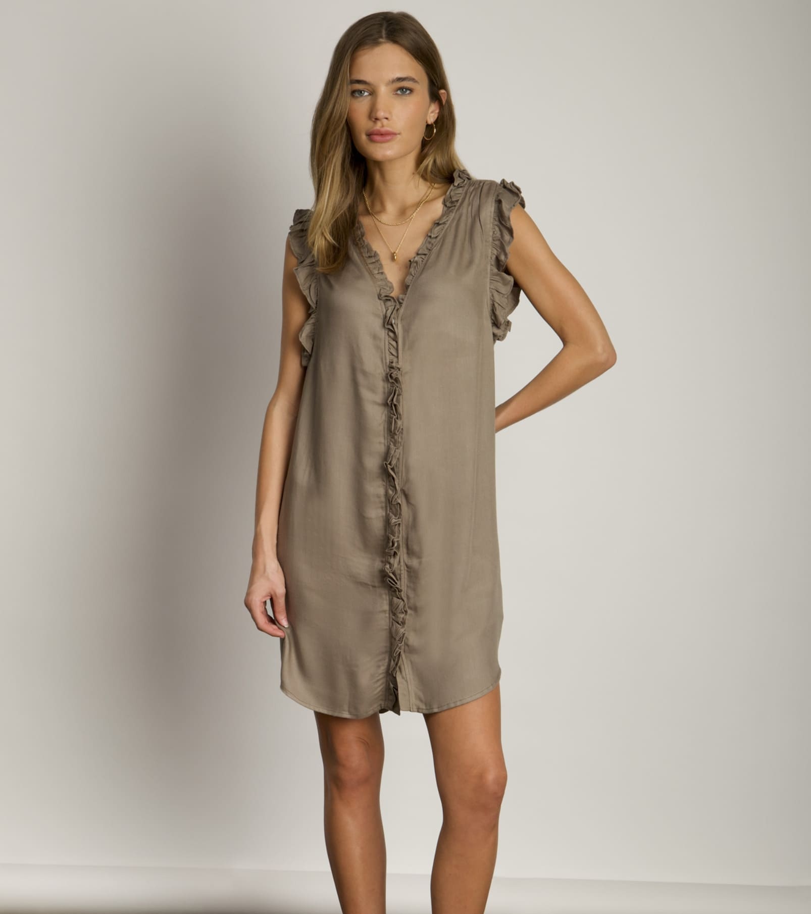 Dylan Lilly Ruffle Dress w/ Pockets