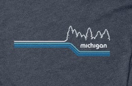 The Mitten State Michigan Lakeside Tee