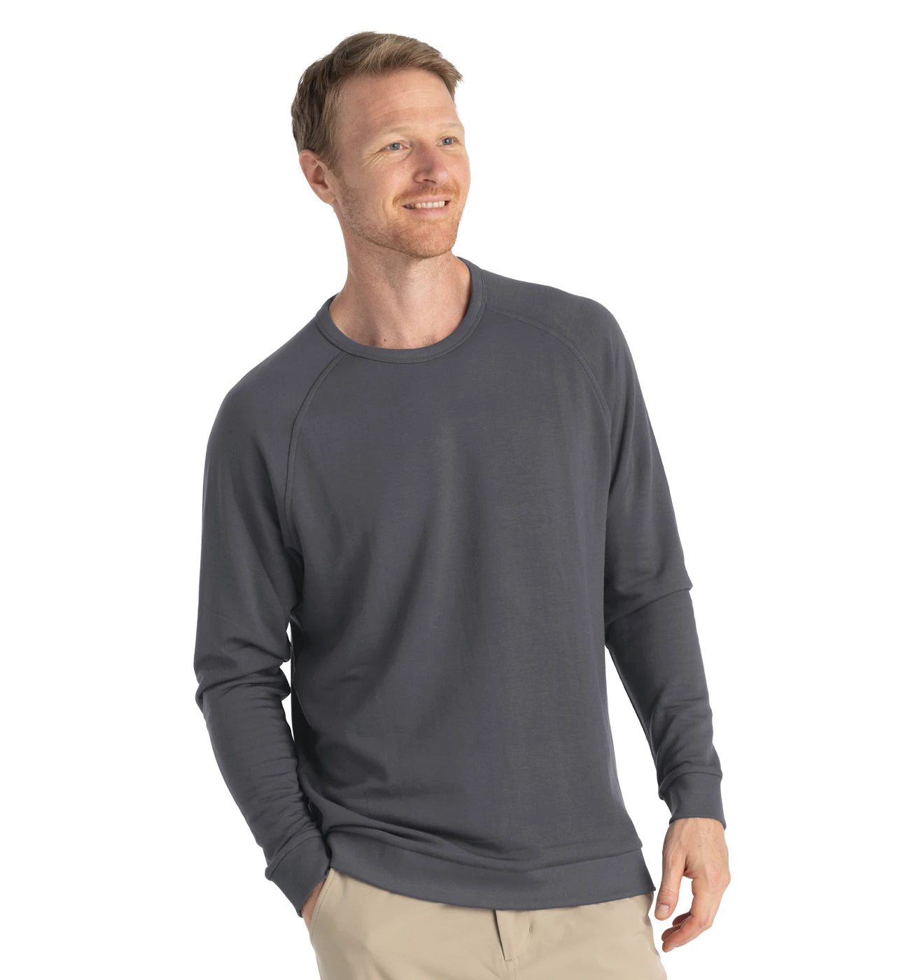 Free Fly Free Fly M's Bamboo Lightweight Fleece Crew