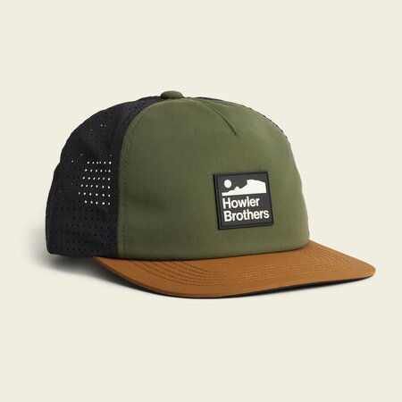 Howler Bros Howler Bros Aperture Tech Strapback - Howler Arroyo : Army / Brown / Black