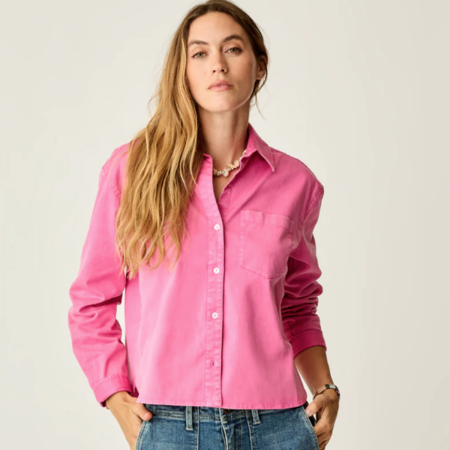 Carve Designs Claire Twill Shirt Size Med