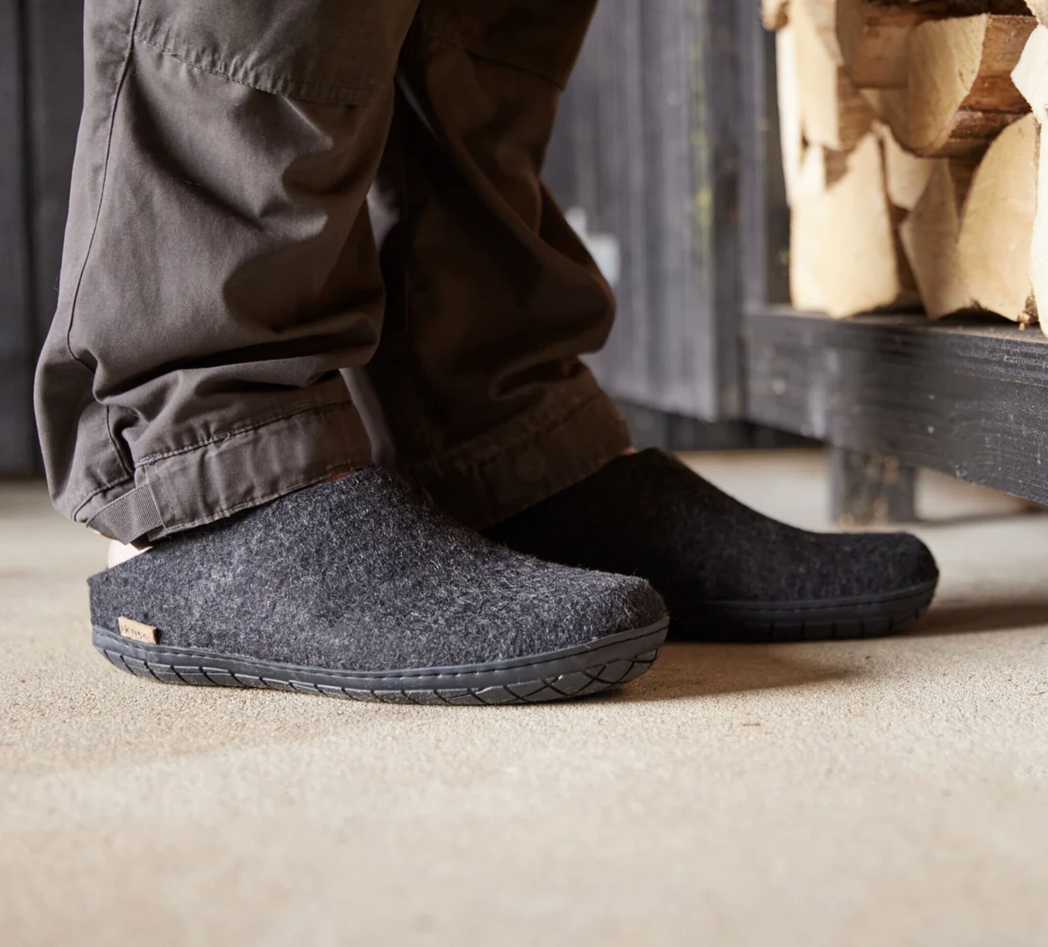 Glerups Men's Slip-On w/ Natural Rubber Sole