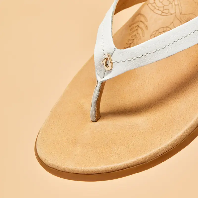 Olukai W's Honu Sandals (F24) Bright White / Golden Sand Size 11