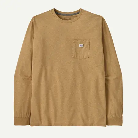 Patagonia M's L/S Shop Sticker Pocket Responsibili-Tee