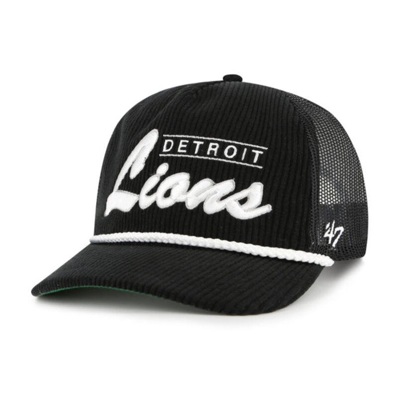 47 Brand 47 Brand DETROIT LIONS BLACK DOUBLE HEADER MESH 47 HITCH RF