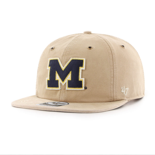 47 Brand 47 Brand MICHIGAN WOLVERINES KHAKI RAGLER 47 CAPTAIN RL