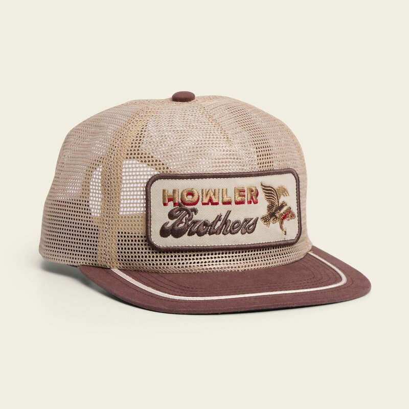 Howler Bros Howler Bros Unstructured Snapback Hats - Feedstore : Osprey Prey : Khaki / Brown