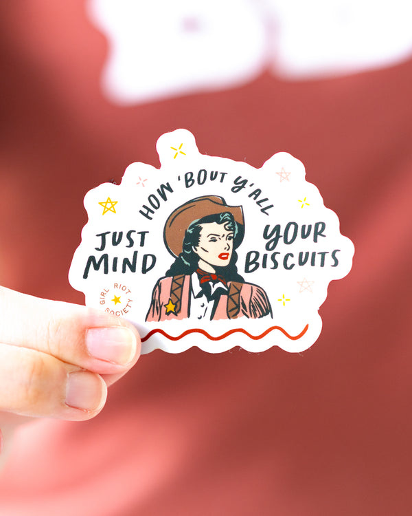 Girl Riot Society Girl Riot Society Mind Your Biscuits Sticker